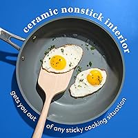 Vista 4 de Sur La Table Kitchen Essentials Juego de Utensilios de Cocina de 10 Piezas de Aluminio Forjado con Interior Antiadherente de Cerámica de Titanio