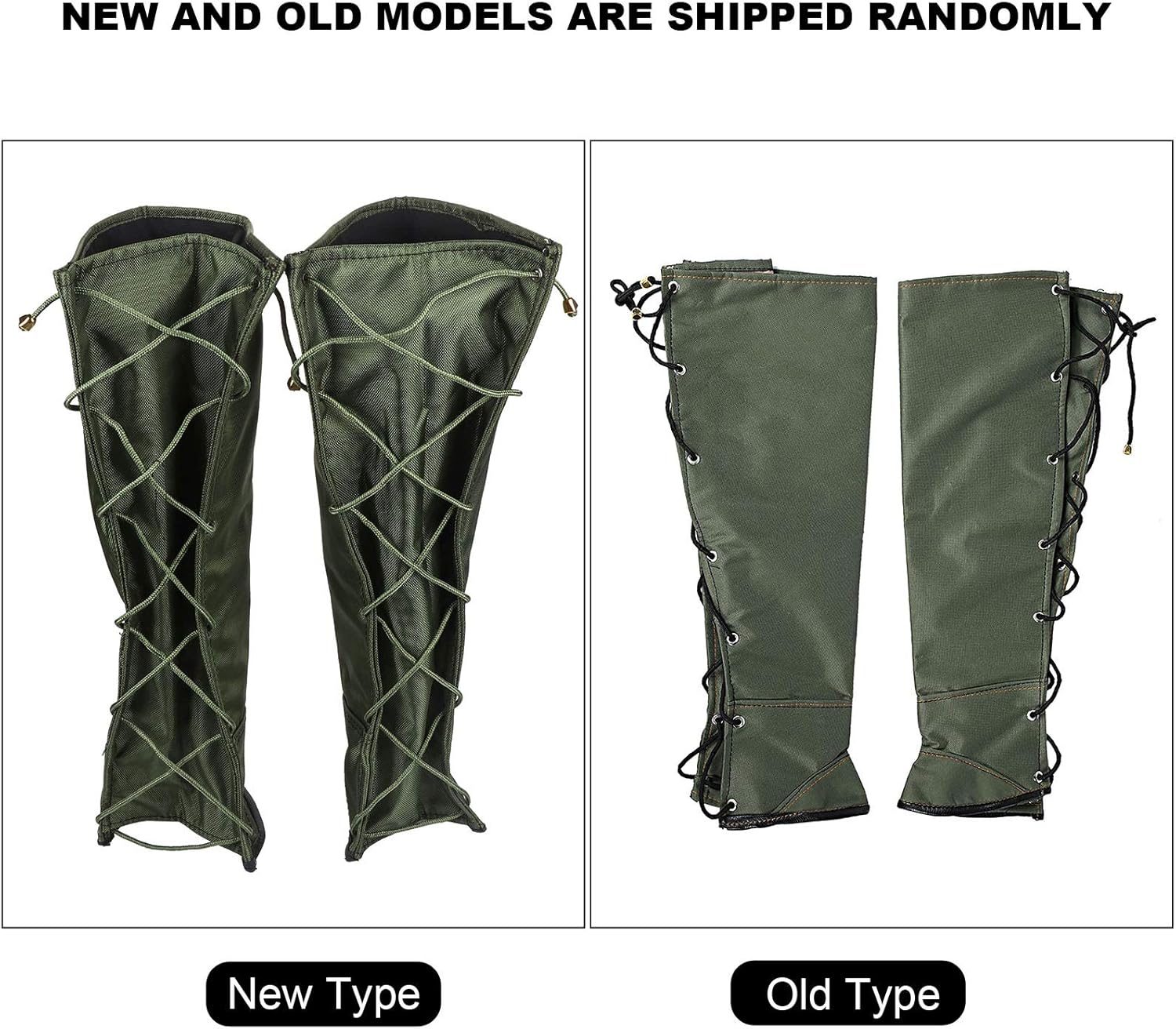 Bite Snake Guard Leg Gaiter, Stab and Tear, Double Sailcloth for, Stitching for Durability, Ideal for Hiking Camping and