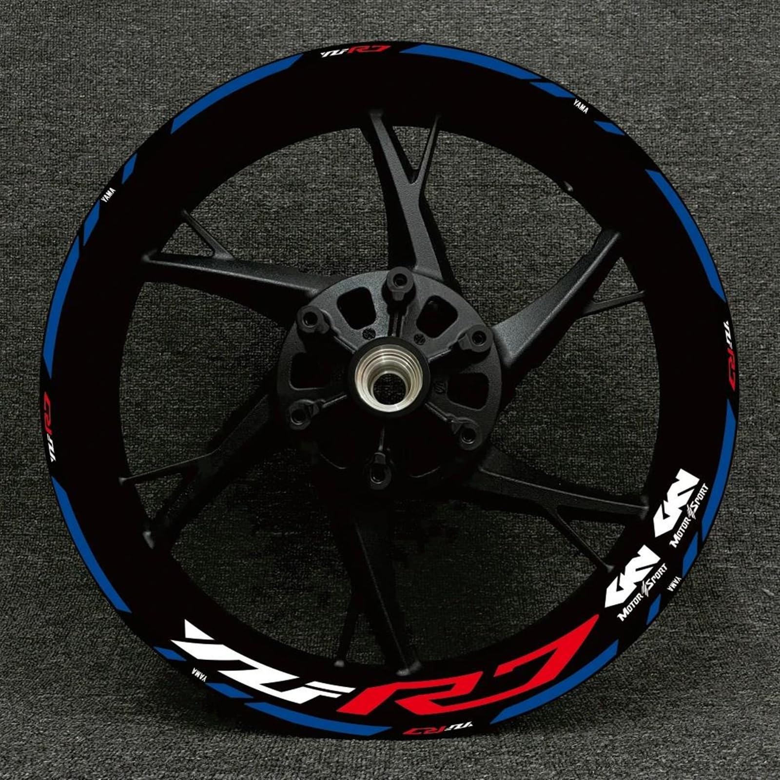Stickers Motorcycle Wheel Stickers Night Reflective Decorative Rim for Yamaha YZFR7 YZF R7(Style 28)