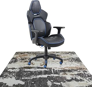 Enyhom Office Chair Mats for Carpeted Floor, 90 x 120 cm Low-Pile Chair Carpet Hard Floor Protector Mat, Non-slip Gaming Computer Chair Mat for Hardwood Floors Tile Laminate Floor Rolling Chair