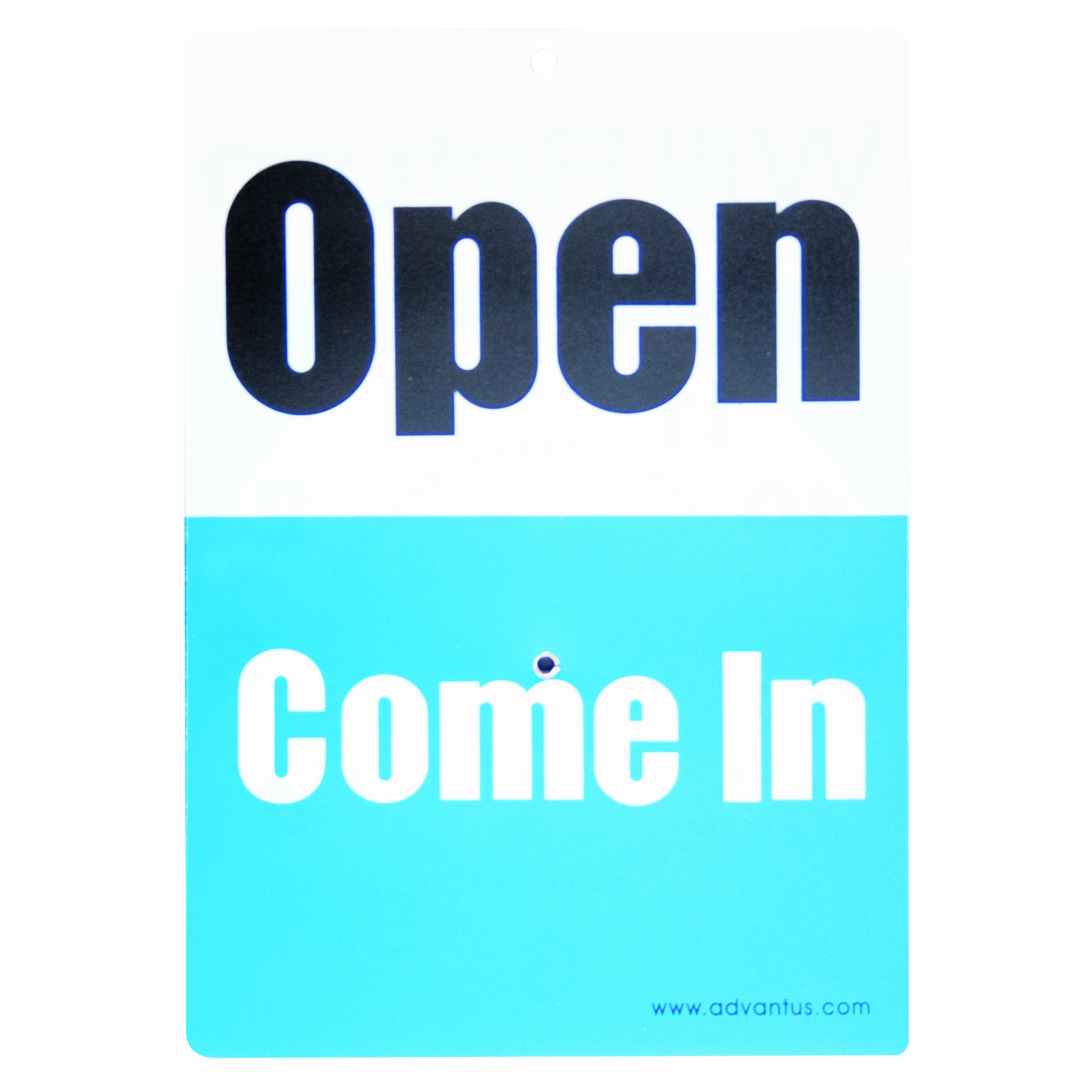 ADVANTUS 2-Sided Will Return with Hand Clock Sign, 6-1/8 x 8-7/8 Inch, Multi-Color (83637)