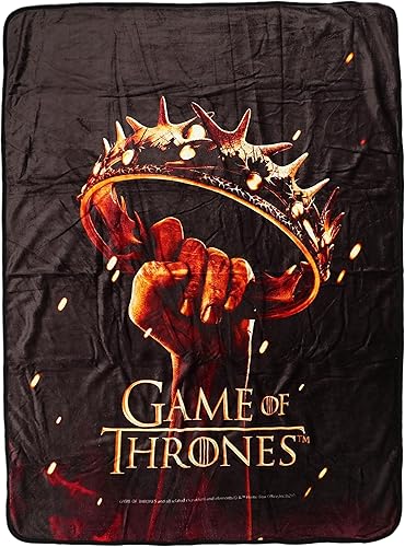 Northwest Juego de Tronos - Manta de seda táctil, 46 x 60 pulgadas, póster de temporada 2