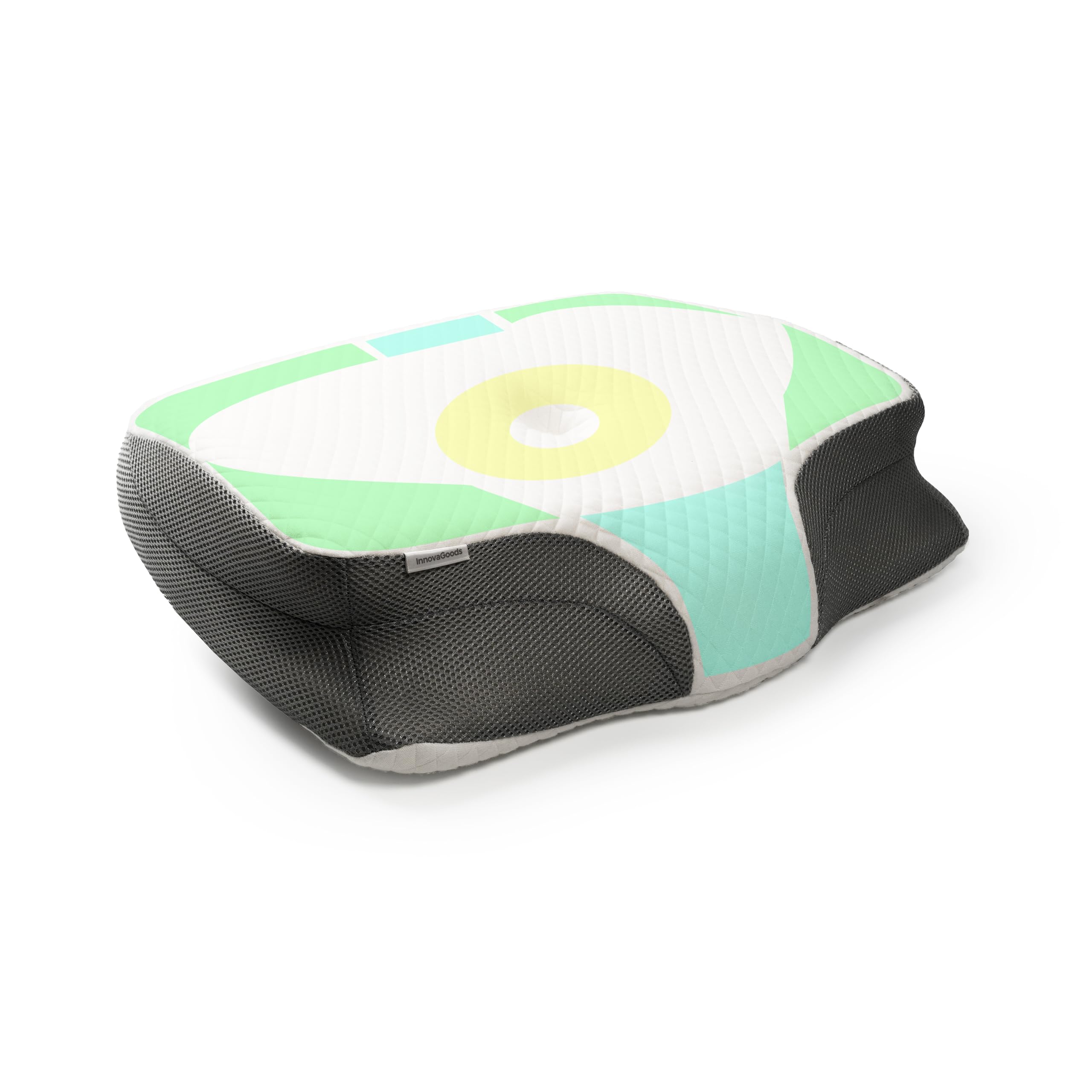 InnovaGoods® Viscoelastic Pillow, Oreiller Ergonomique pour Le Cou et Les cervicales, 2 Niveaux de Hauteur, facilite Une Respiration Douce et Naturelle. soulagement, Repos, Relaxation et Bien-être.