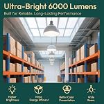 ALAMPEVER ED28 LED Ampoule 175W HID Équivalent, 6000LM Haute Luminosité 4000K Blanc frais, E39 Base, 39W Ampoule Edison, Non-dimmable, Idéal pour les centres commerciaux, les routes latérales, les ateliers, les entrepôts