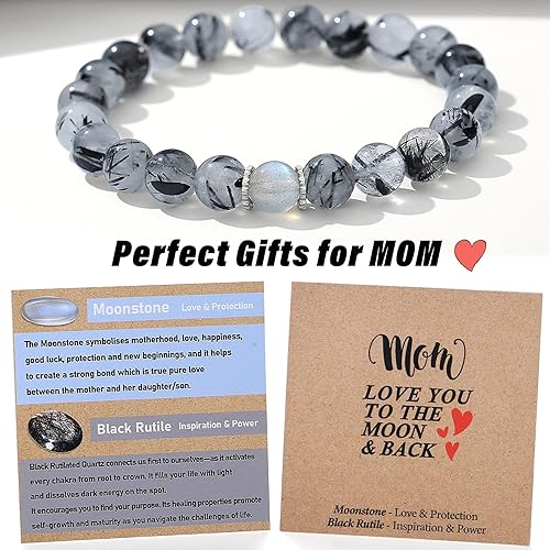 Miniatura 2 de Mothers Day Gifts from Daughter Son Birthday Gifts for Mom Great Best Mothers Day Presents Mama Gift Personalized Unique Dog Mom Black Rutile