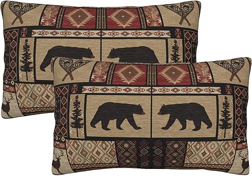 Miniatura 8 de Juego de 2 fundas de almohada cuadradas de 18 x 18 pulgadas, fundas de almohada decorativas de terciopelo suave, fundas de cojín cuadradas (17.7 x