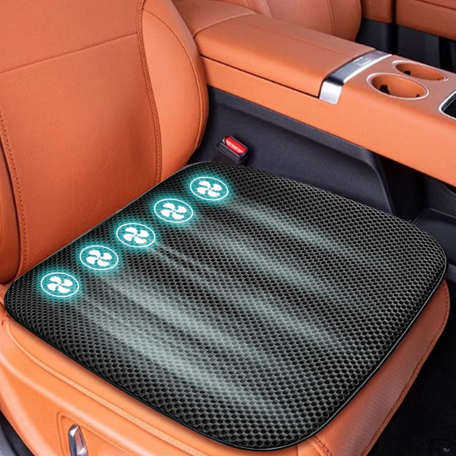 Cuscino di raffreddamento per sedile auto, velocità del regolabile, tappetino raffreddato per conducenti, modificatori, restauratori, viaggiatori, spostamenti quotidiani, viaggi lunghi