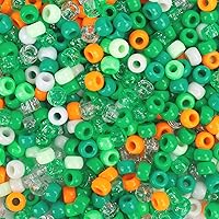 Vista 40 de Pony Bulk Beads - 1100 Pcs for Jewelry & Bracelets Making, Hair & Bracelet Beads (Dark Grey)