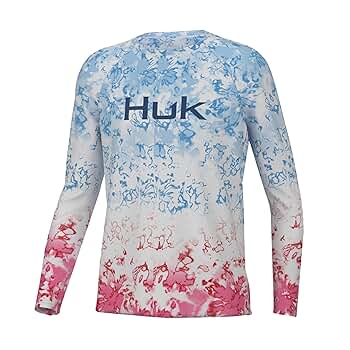 Huk Fishingフィッシングシャツ 総柄 カジキ M（L） 美品 Huk Fishingフィッシングシャツ 総柄 カジキ M（L） 美品 Huk