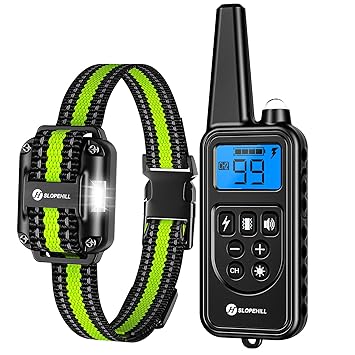 Qpets? Dog Training Collar with LED,Remote Control Within 2600ft 5 Training Modes, Beep,Vibration,Pulse,Light, Keypad Lock. for Training Behavior Command for Doberman Pinscher, German Shepherd