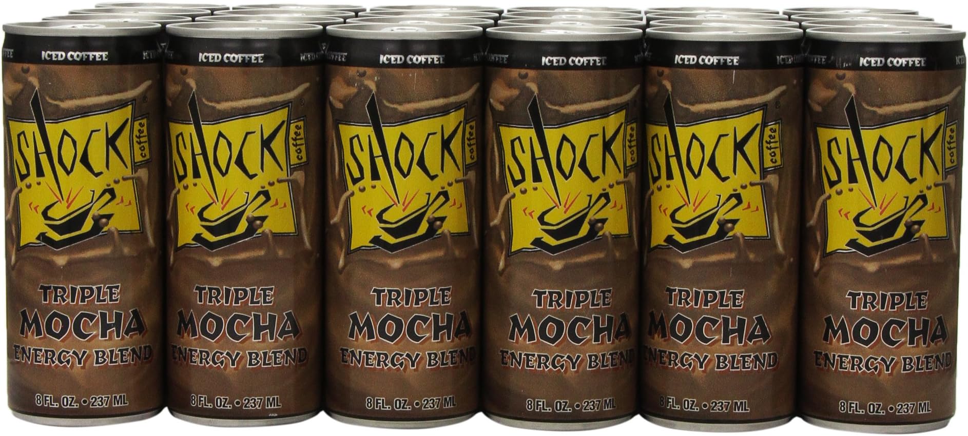 Shock Coffee Triple Mocha, 8-Ounce Cans (Pack of 24)