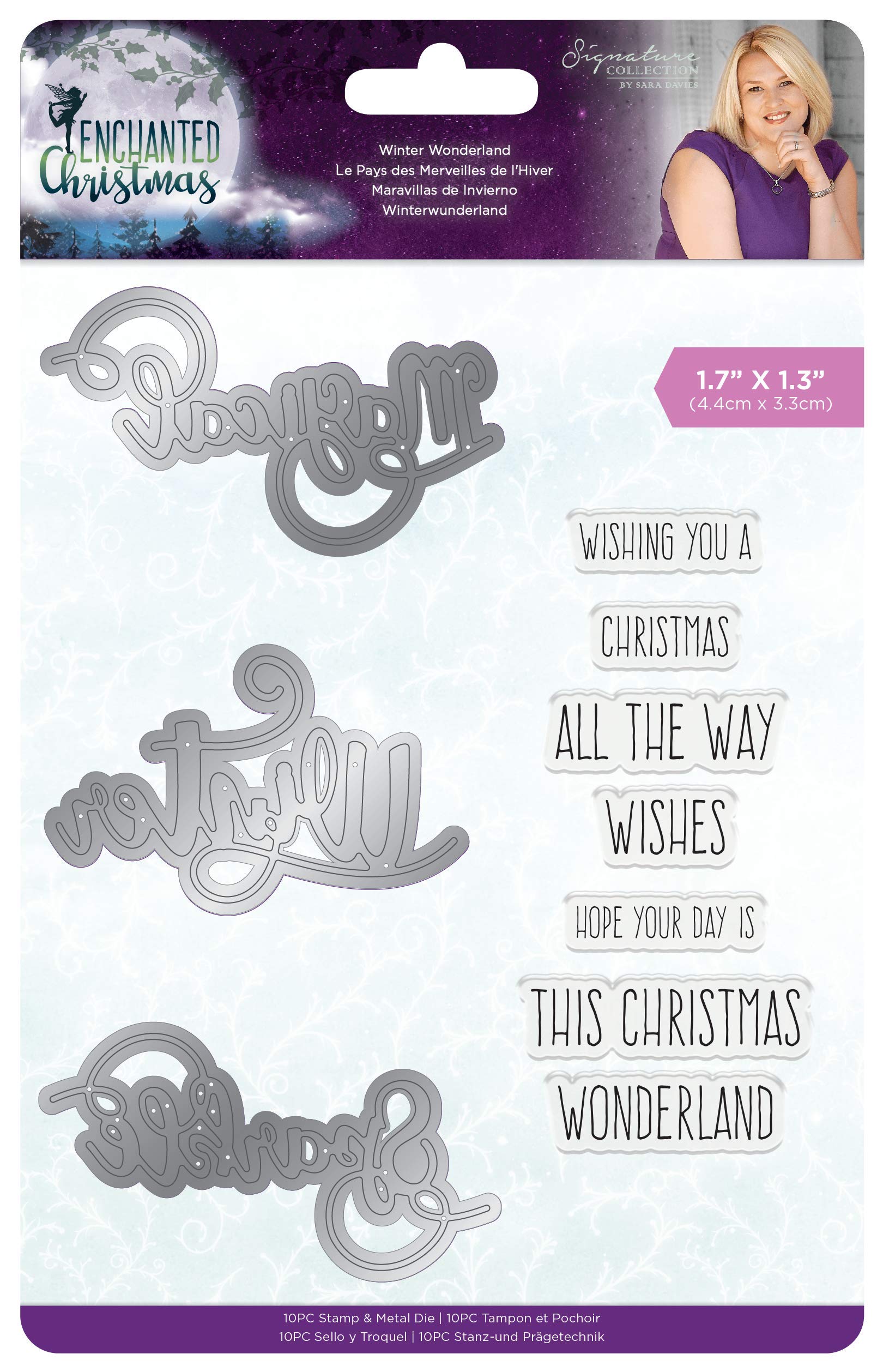 Crafters Companion Enchanted Christmas Stamp & Die - Winter Wonderland