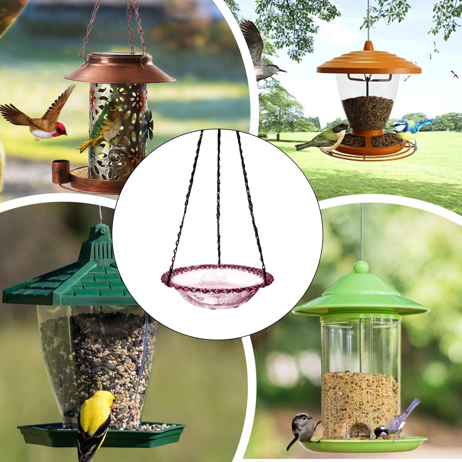 Amazon.co.jp: ガーデンバードバス,鳥のためのウォーターフィーダー