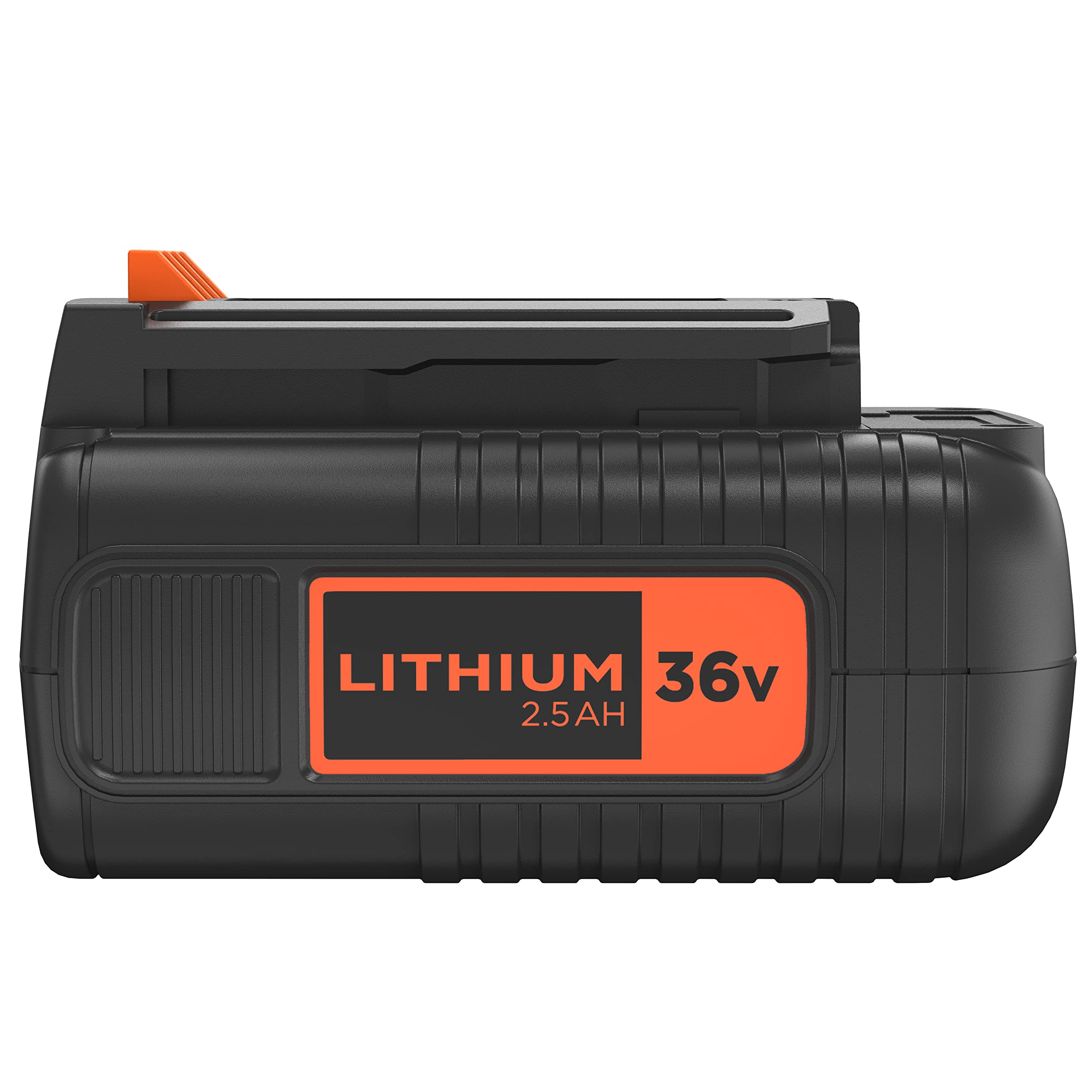 BLACK+DECKER Batterie Slide-Pack - Technologie Lithium, 36V, Orange/Noir & Lot de 3 Bobines de Rechange pour Coupe-Bordures, Bobine Reflex Plus A Déroulement Automatique, 3 x 10 m de Fil en Nylon