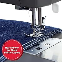 Vista 5 de Singer 4411: máquina de coser resistente con velocidad de costura muy alta, Plástico, Blanco, M