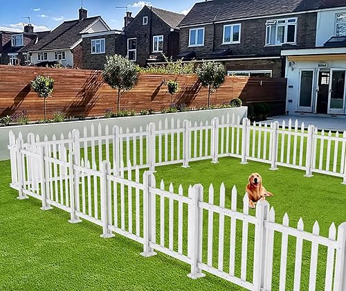 Coarbor Panel de valla de vinilo de 46 x 36 pulgadas, 2 paneles de valla decorativa de jardín para patio, valla de vinilo al aire libre, barrera disponible en Yaxa Peru