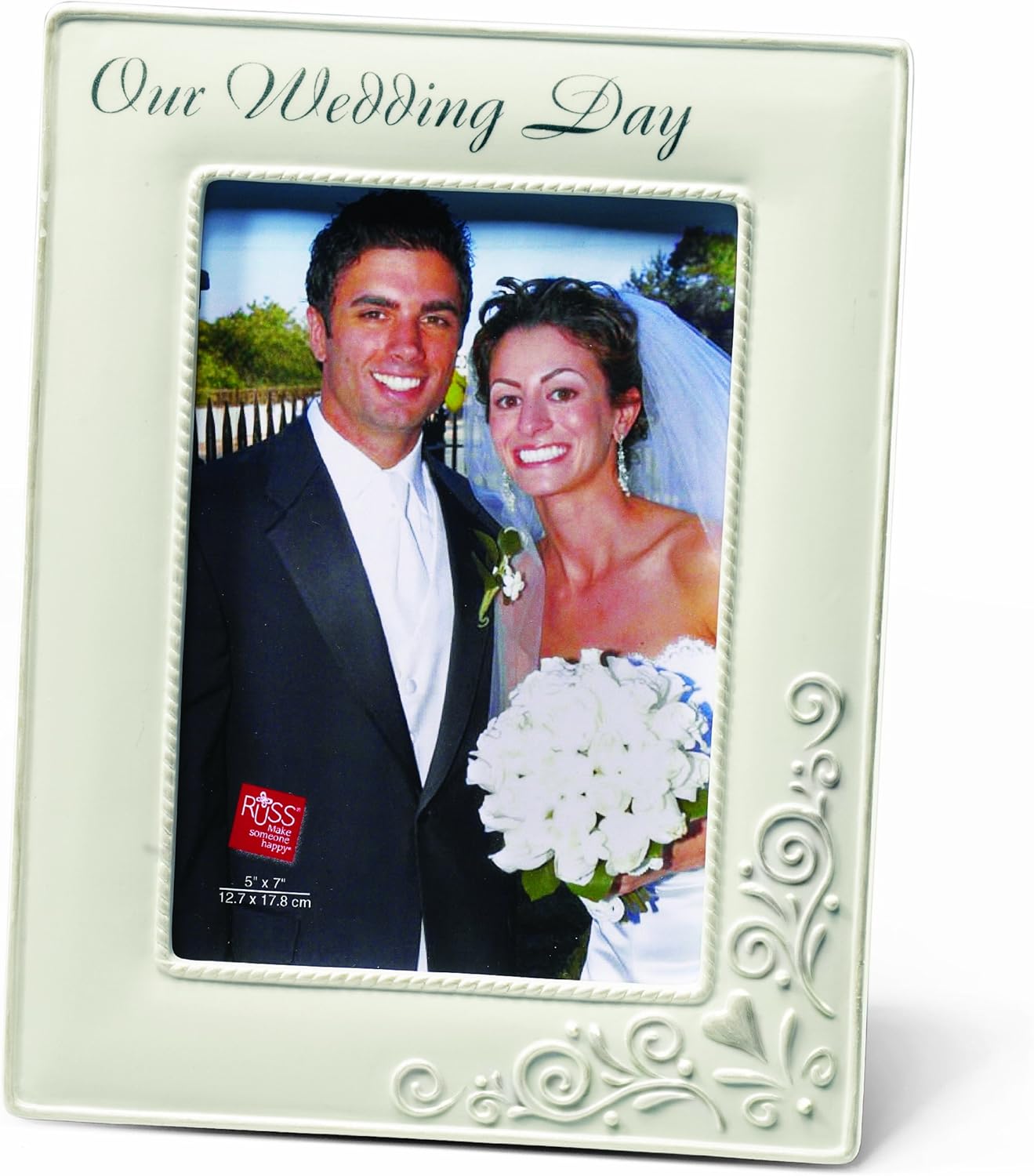 Russ Our Wedding Day Photo Frame, 5 by 7Inch Single Frames