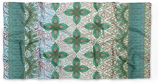 Fiori e Paisley di seta pura stampata capo Bandane estate del collo della sciarpa dell'involucro rettangolare