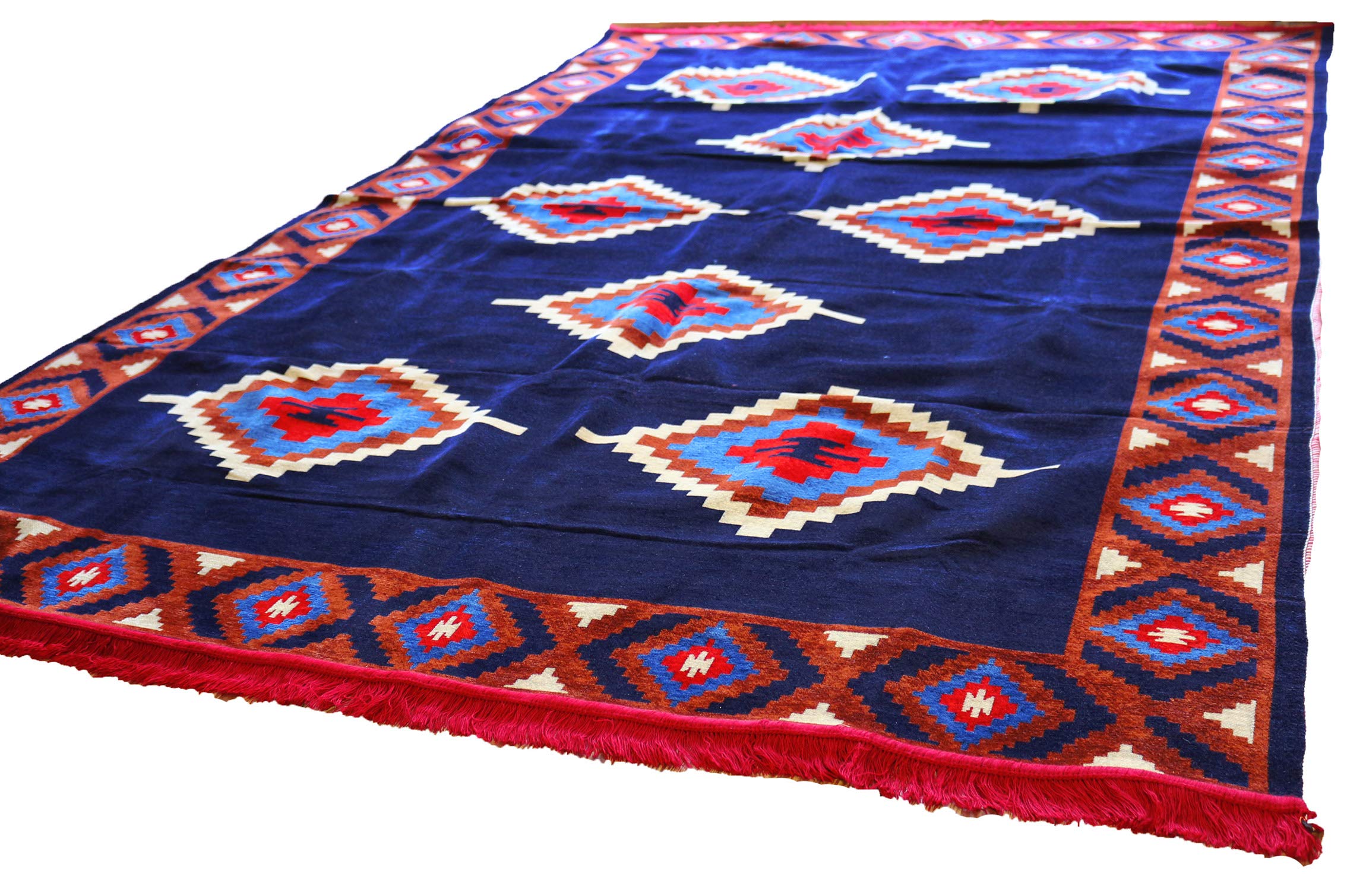Tapis en forme de damas 200x300 grand tapis de salon bleu blanc rouge