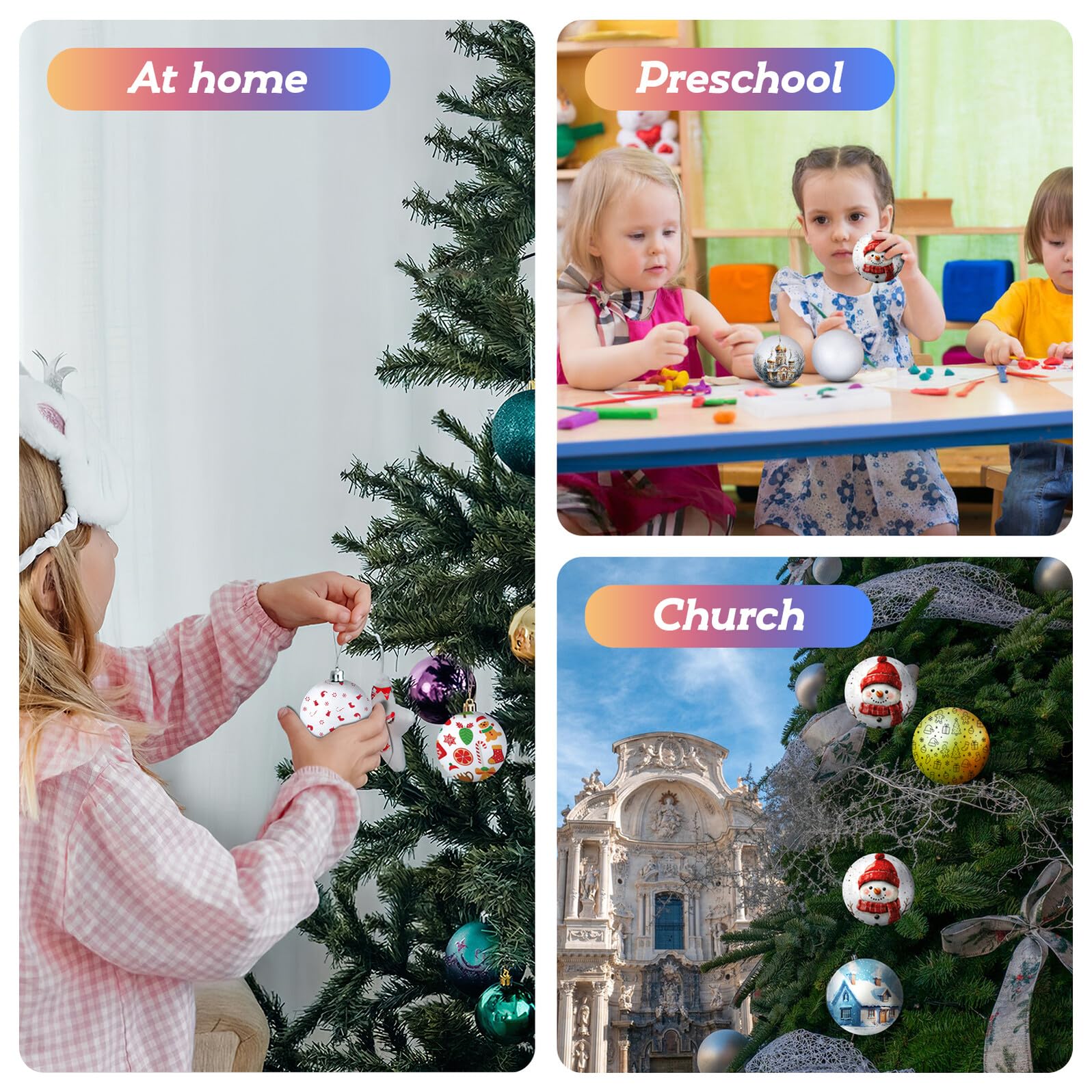 36 Pezzi Palline in Polistirolo Bianche per Materiale Creativo DIY per Decorazioni Natalizie e Lavoretti Manuali Sfere Solide per Progetti Artistici e Addobbi Festivi