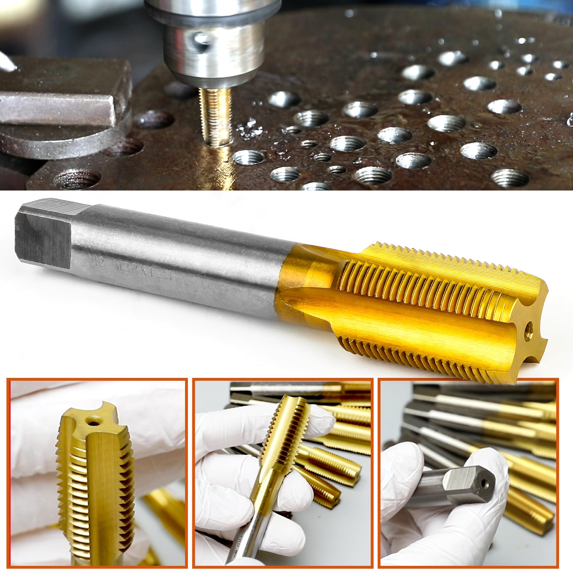 2Pcs M6 X 1.0 Thread Tap for Metal A62996