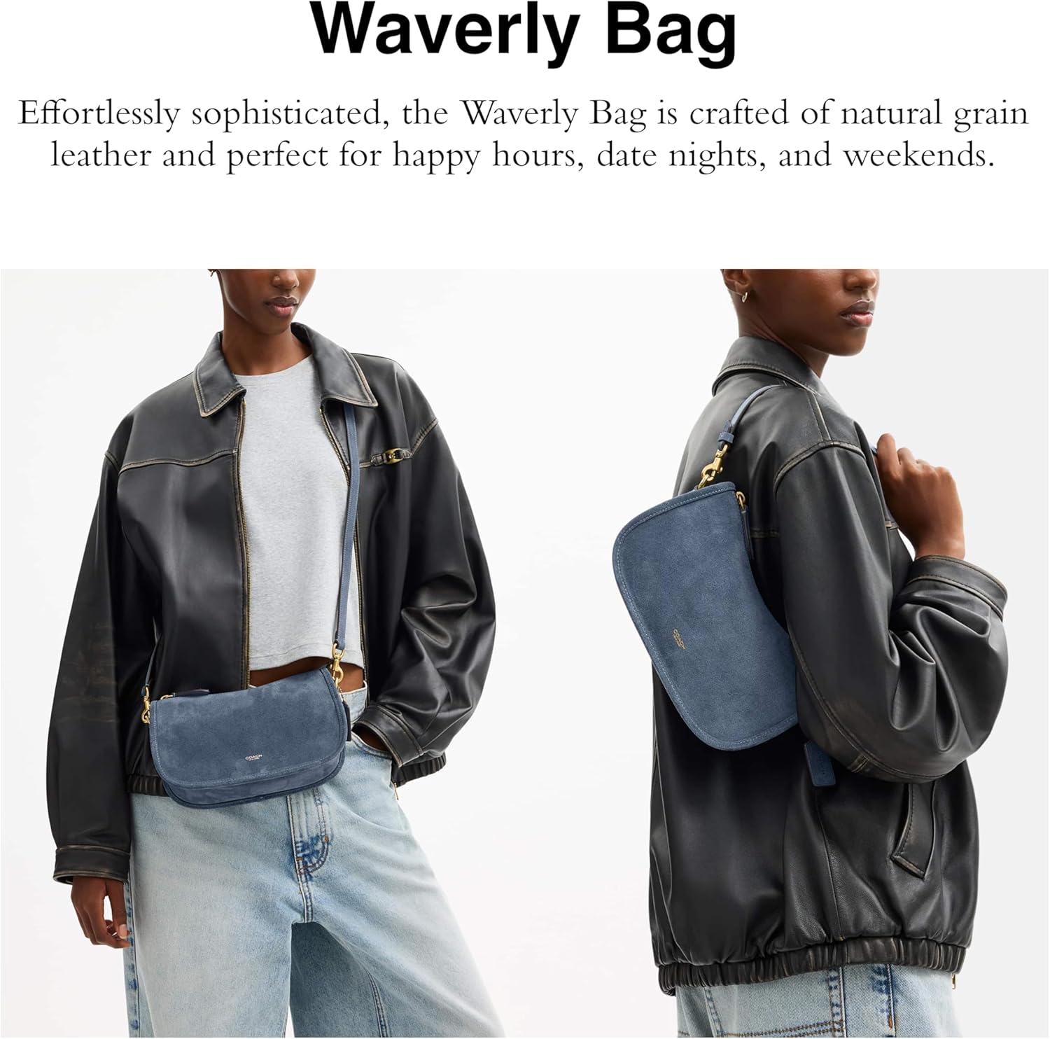 COACH Women's Natural Grain Leather Waverly Bag