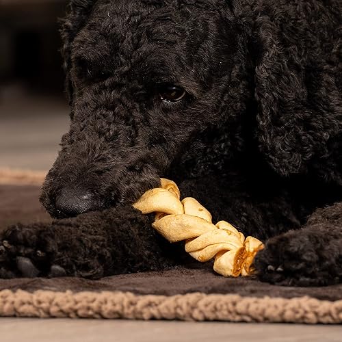Miniatura 4 de Pet Factory American Beefhide - Palitos trenzados de 6 pulgadas para perros, sabor a pollo, 14 unidades1 paquete