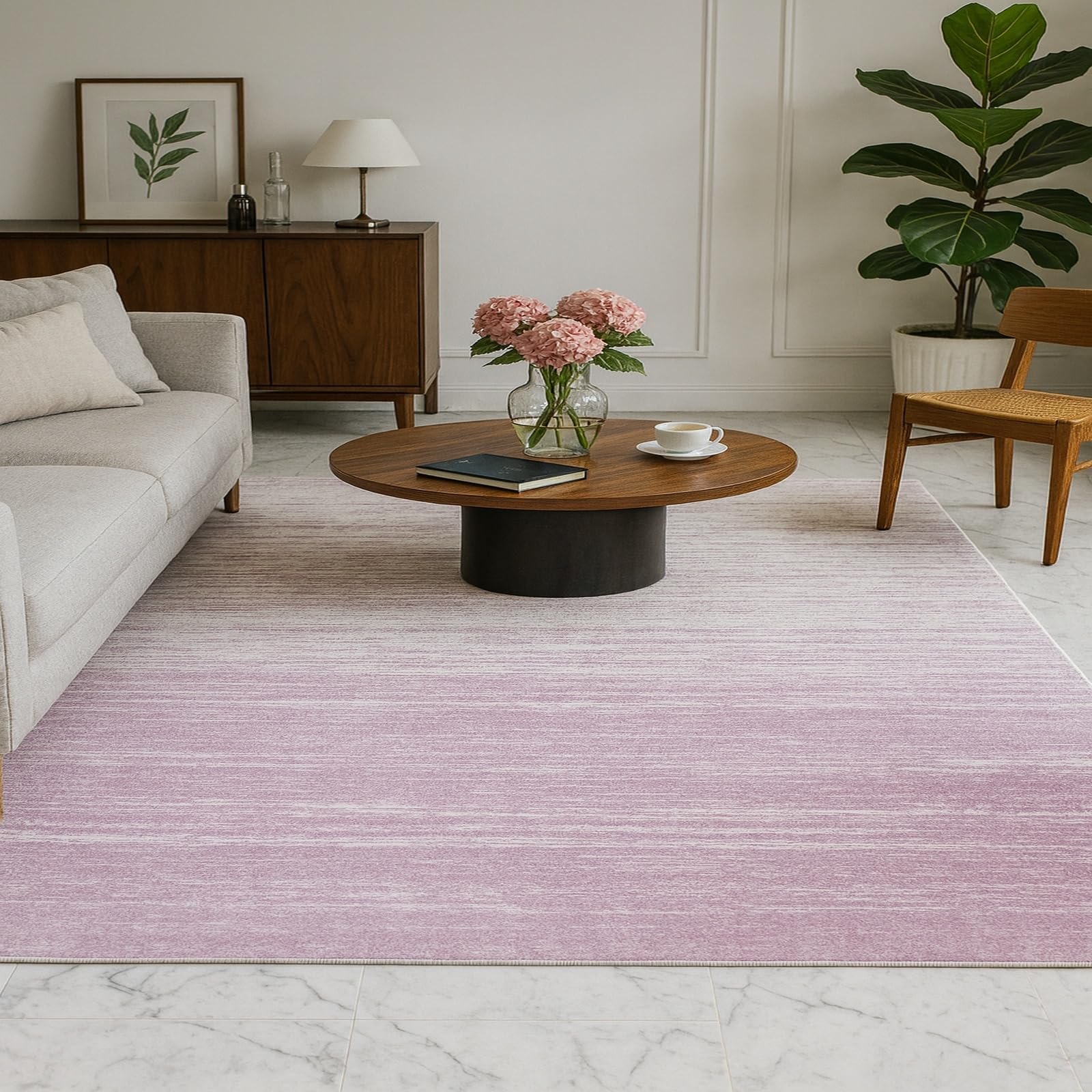 Tapis de salon violet moderne 160x230 grand format moquette chambre adulte