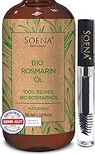 BIO ROSMARINÖL | Fördert das Haarwachstum – Ätherisches Rosmarinöl | Mit Wimpernfläschen | Naturrein & Pur - Haaröl bei Haarausfall – Hochdosiert - Rosmarinöl Haare
