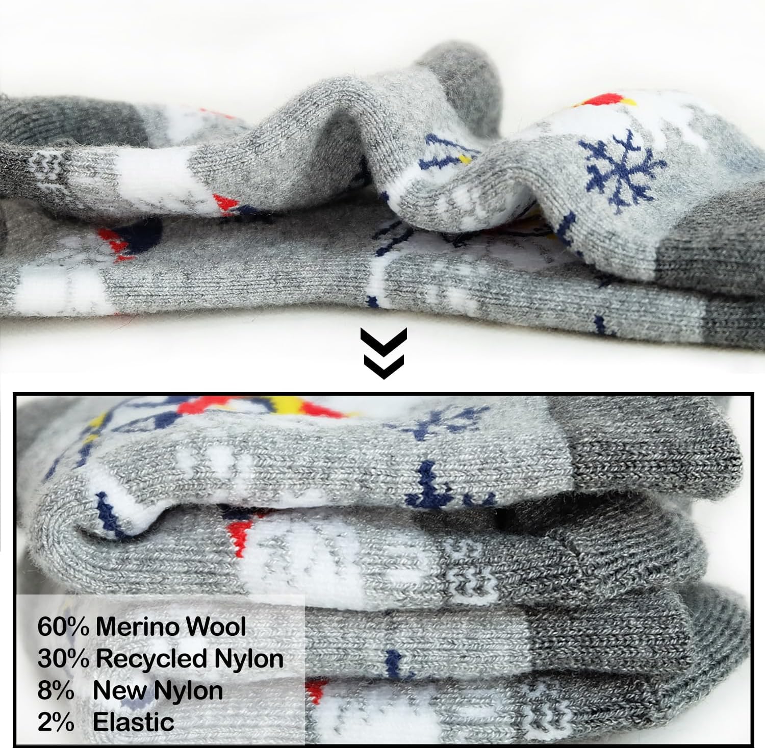 Premium Toddler Wool Socks – Perfect Fit, Warm, Soft, Durable (60% RWS Wool, OEKO-TEX 100, Eco-Friendly)