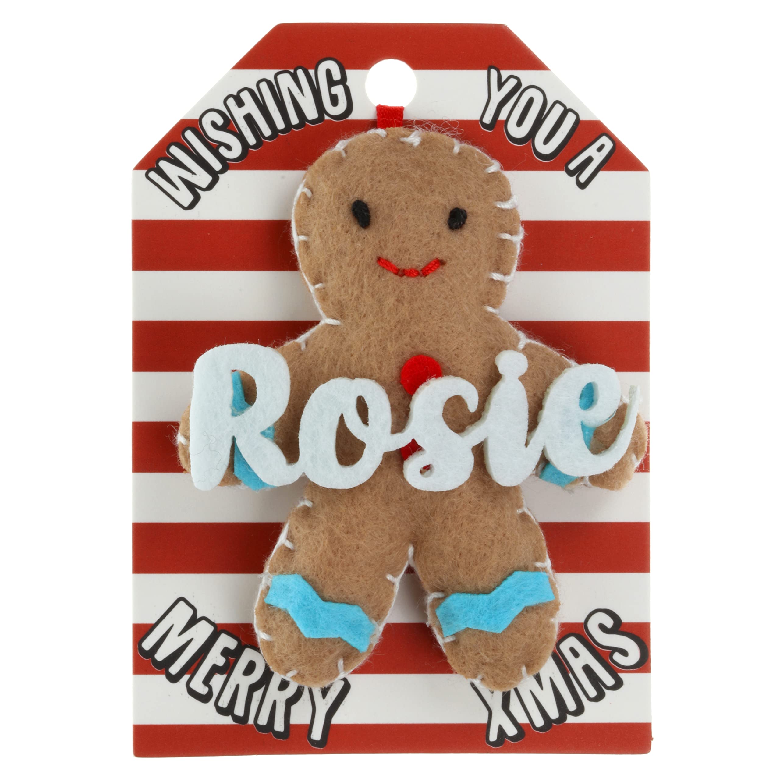 Rosie Name Gingerbread Man Christmas Tree Bauble Decoration Hanging Gift