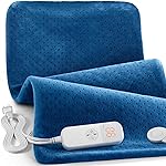 Heating Pad for Back Pain Relief, 33x 17 Electric Heating Pad for Shoulder, Neck, Cramp, Menstrual Pain, Christmas Gifts for Women Men Mom Dad - 6 Heat Settings and Auto-Off, Moist/Dry Heat pad