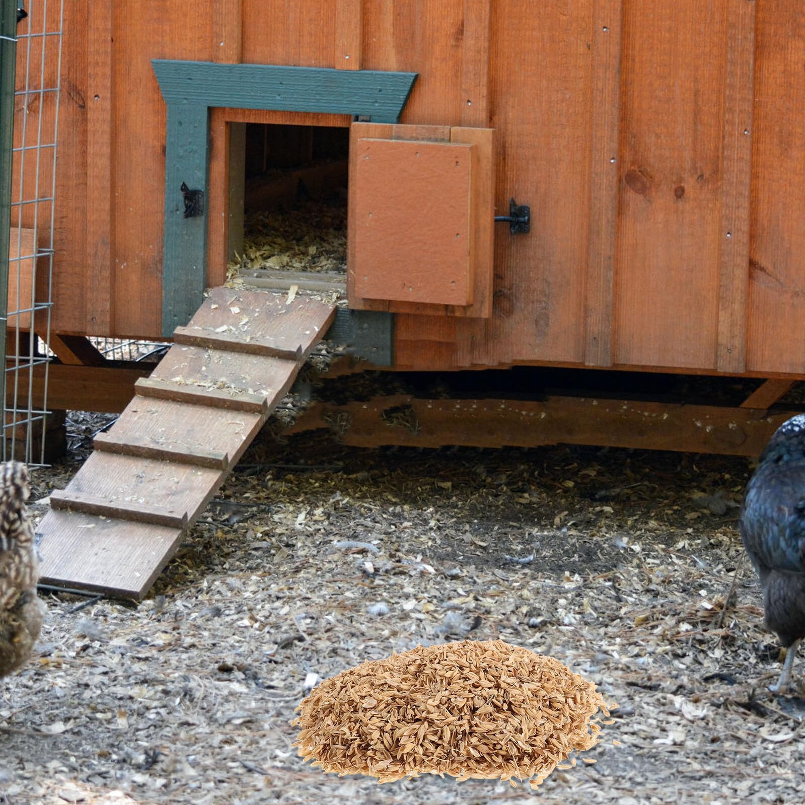 ERINGOGO Lolla di Riso Naturale per Pollaio, Lettiera 1, 5 kg | Materiale per Nidi e Allevamento Avicolo, Cambio Rapido e Gestione Odori, per Piccoli Animali e Uccelli