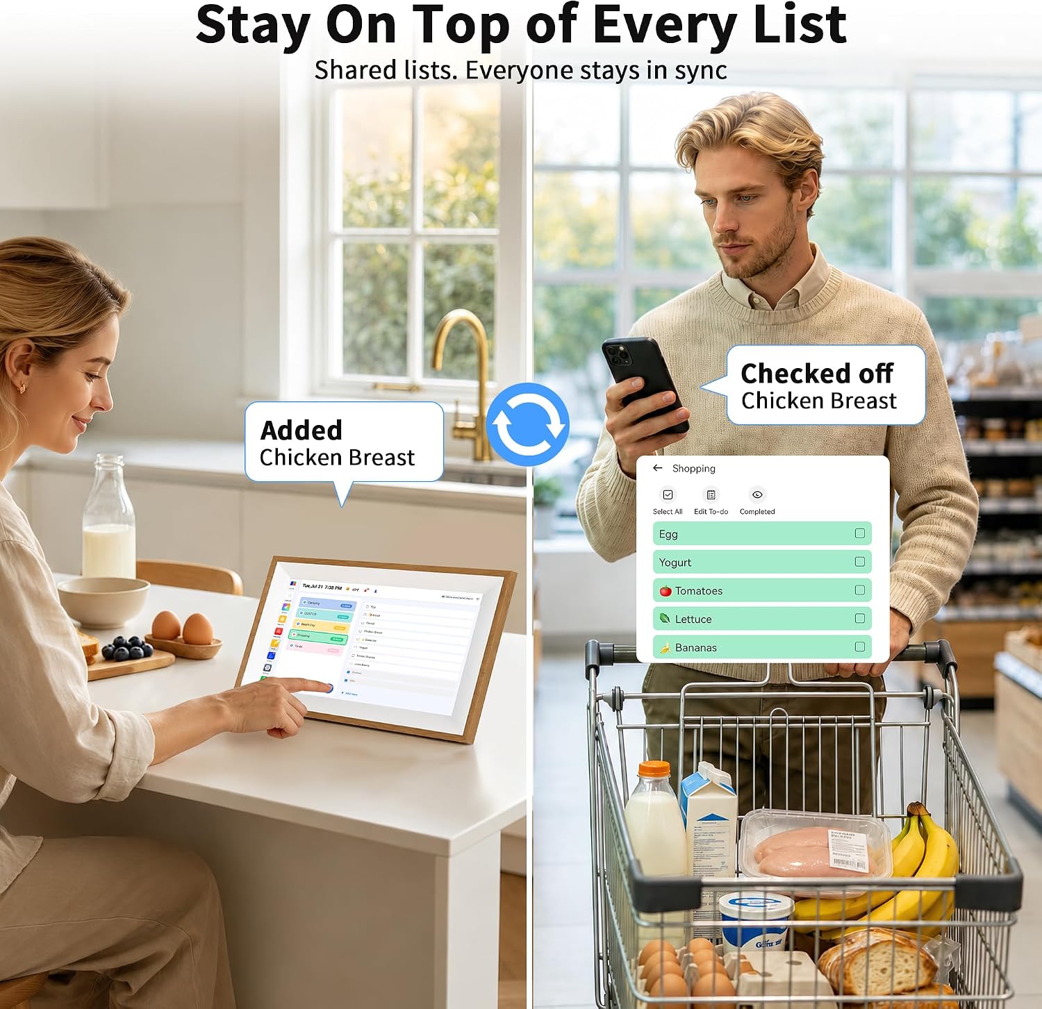 Digital Calendar 10.1" Smart Family Planner Electronic Touch Screen thumbnail