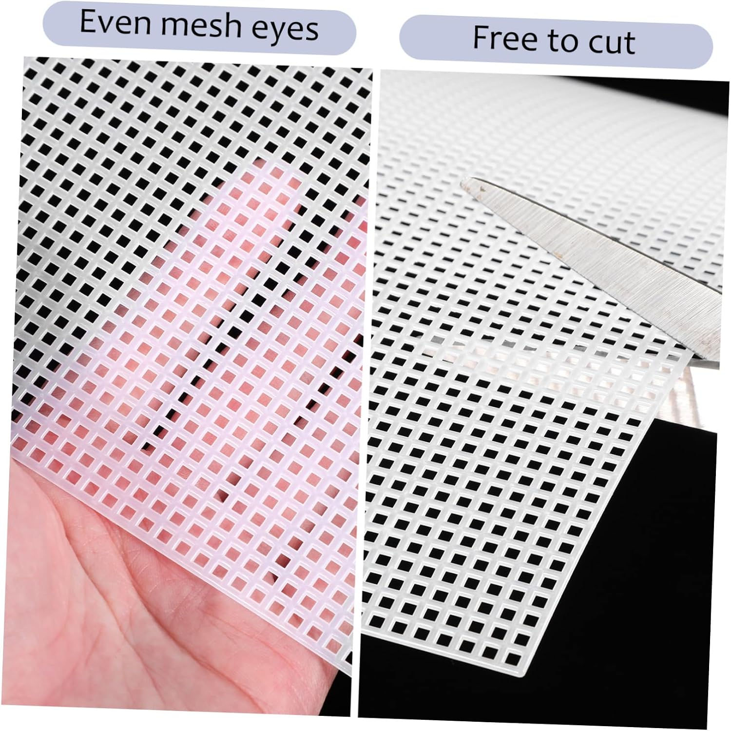 LIFKOME 6pcs Plastic Canvas Sheets Quilting Sheets for Embroidery Knitting Crochet Mats Canvas Blocking Mats for Sewing Projects