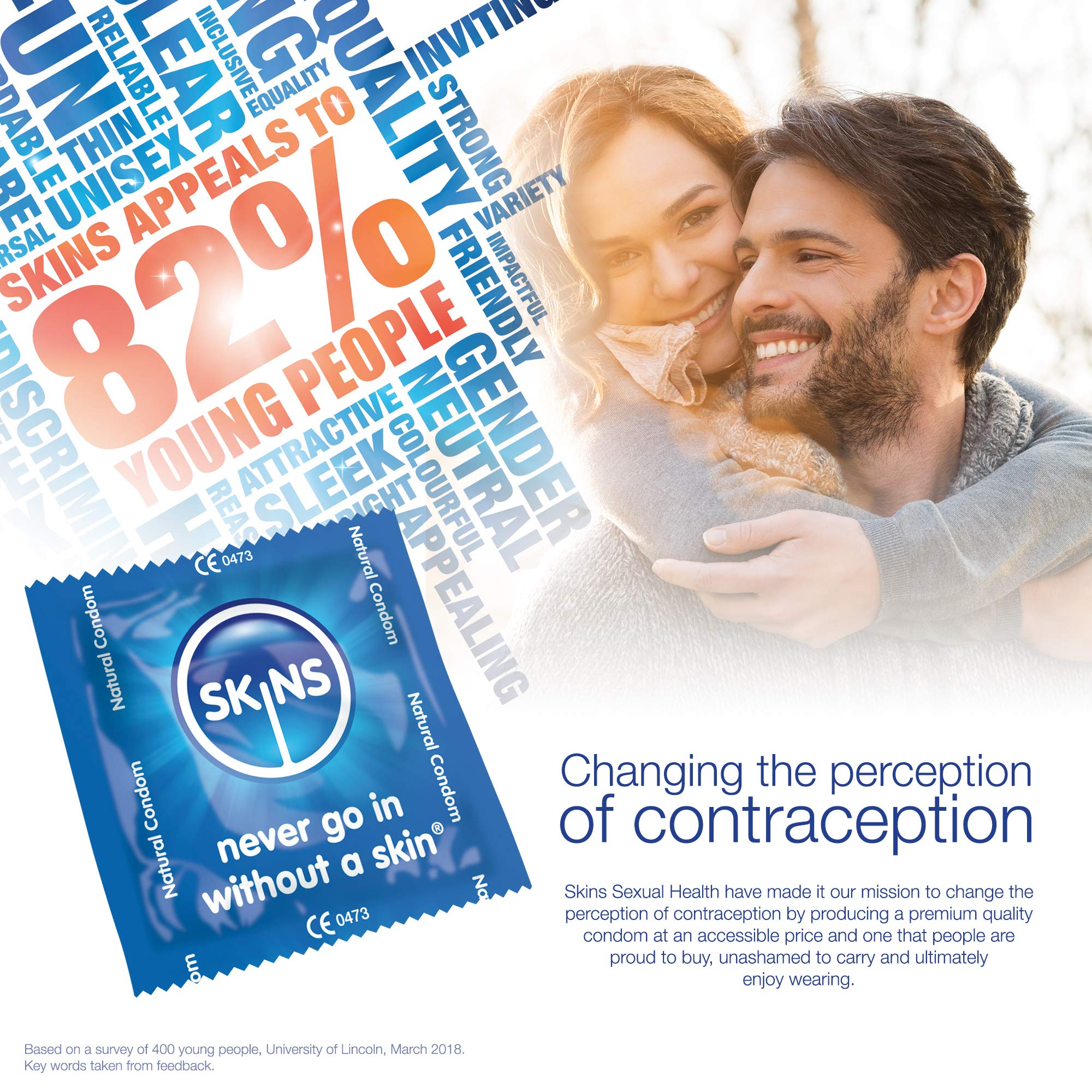 Skins Natural UltraClear Condoms Multipack. No Latex Smell And Extra