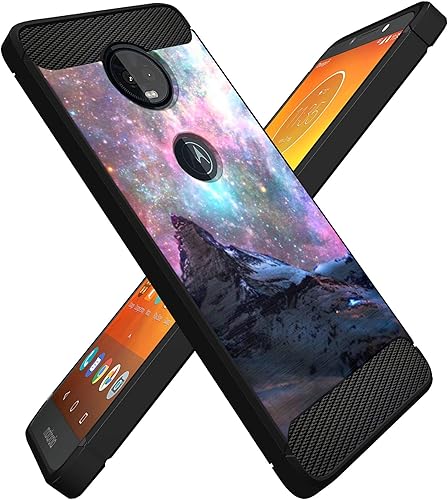 Miniatura 71 de CasesonDeck Funda ajustada compatible con Motorola Moto E5 Plus/Moto E5 Supra, fibra de carbono, protección contra golpes y caídas, TPU flexible