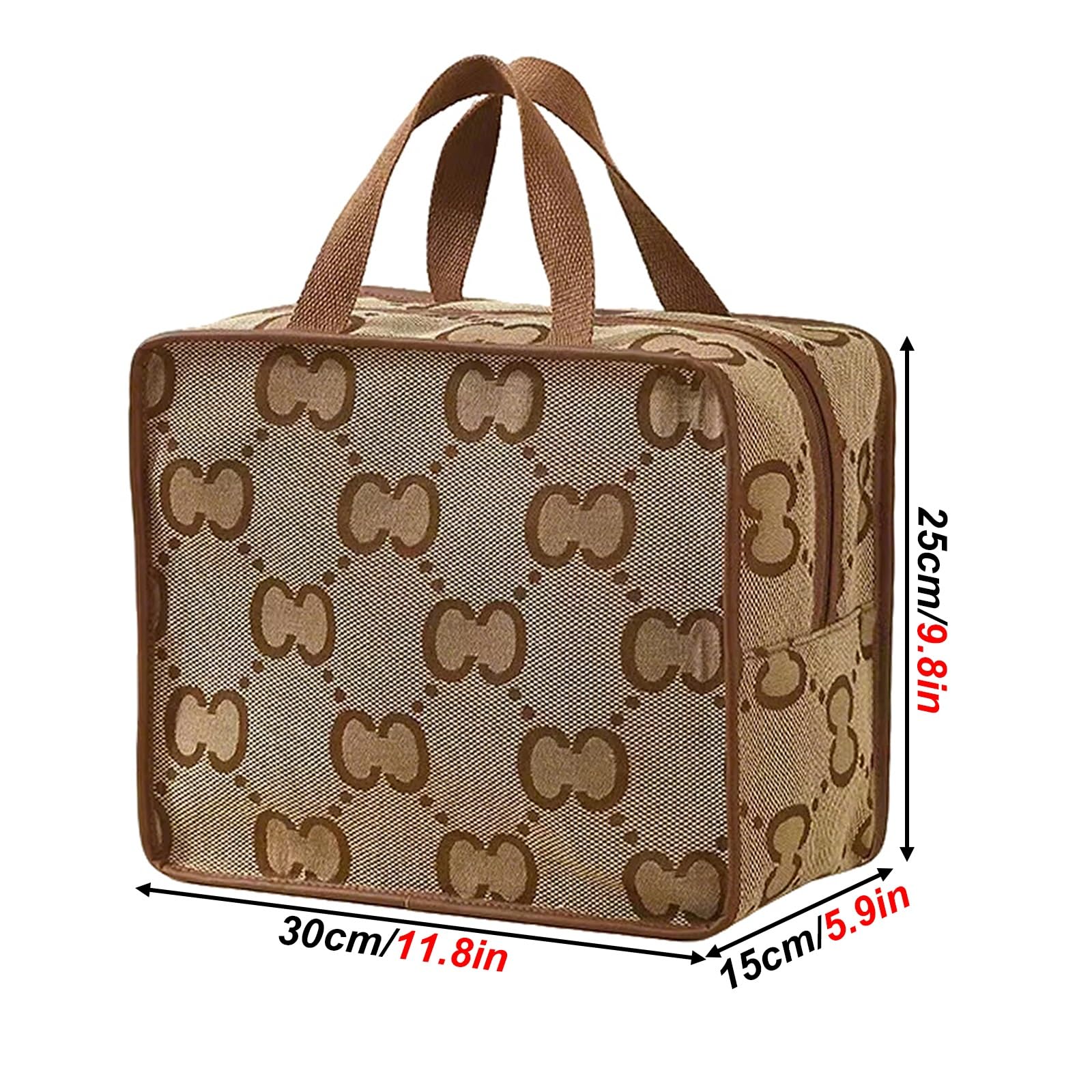 Spalancato Porta Trucchi Trousse Trucchi Donna Organizer, Beauty Case da Viaggio Donna Pochette Trucchi Make up Bag, Tasca Interna con Cerniera, la Soluzione Ideale Organizzare