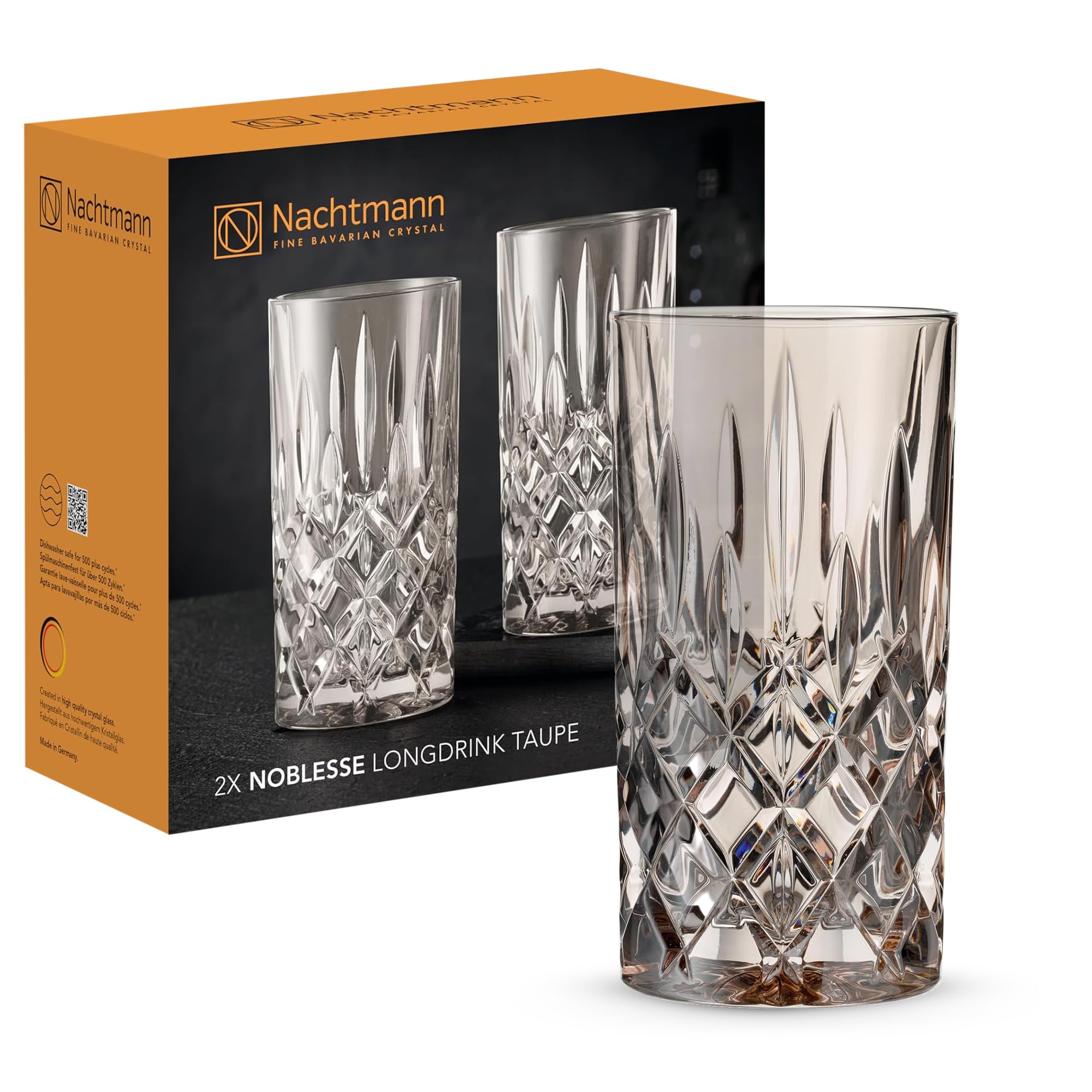Amazon.com | Nachtmann 2-Piece Long Drink Glasses Set, 395 ml