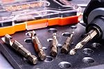 NordWolf 5-Piece M35 Cobalt Stubby Drill Bit Set for Stainless Steel & Hard Metals, with 1/4" Hex Shank for Quick Chucks & Impact Drivers, SAE Sizes 5/32"-13/64"-9/32"-11/32"-3/8" in Storage Box