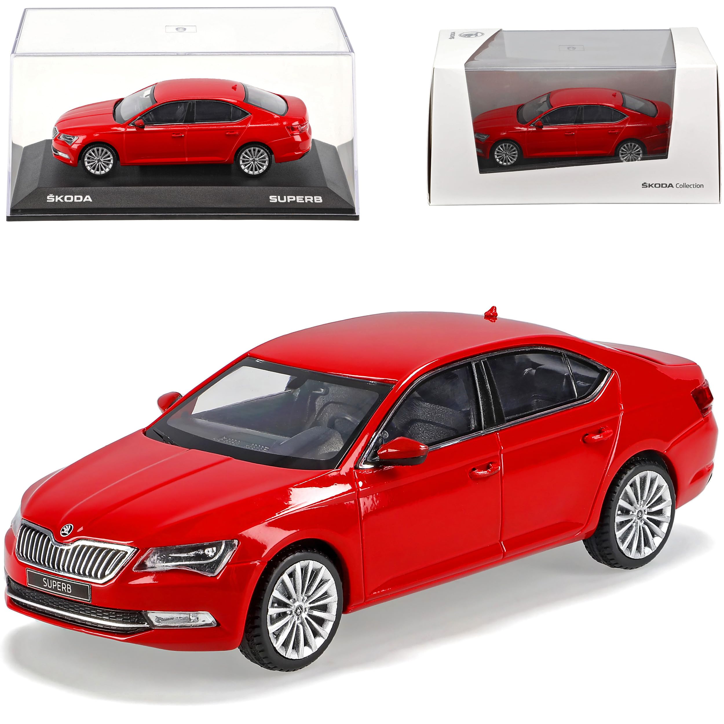 Generisch Skod. Superb III Limousine Corrida Rot Typ 3V Ab 2015 1/43 iScale Modell Auto