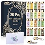 Pure Essential Oils for Diffusers for Home, Skin, Candle and Soap Making, 20 Scents - Tea Tree, Lavender, Lemon, Peppermint, Eucalyptus, Cinnamon, Rose and More, Aromatherapy Oils/ 5 ML