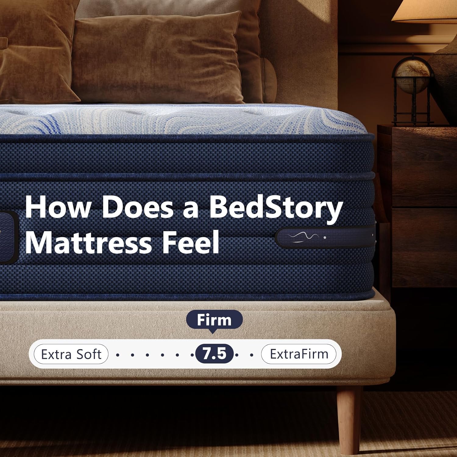BedStory Firm King Mattress 14 Inch - Luxe Hybrid Mattress with Gel Memory Foam, Extra Spinal Support, Ergonomic Zone with Edge Support- Made in USA, CertiPUR-US Certified 365 Night Trial