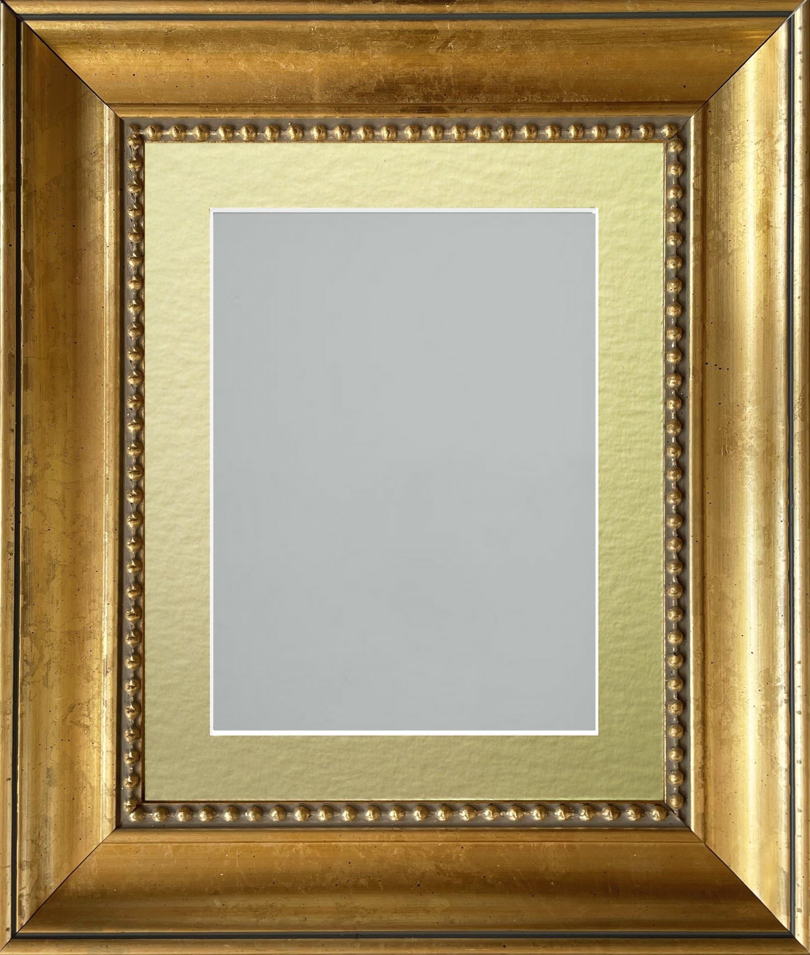 Frame Company Gold Litchfield Ornate Beaded Decorative Wooden A1 Frame With Mount For Image A2 *Choice Of Sizes*