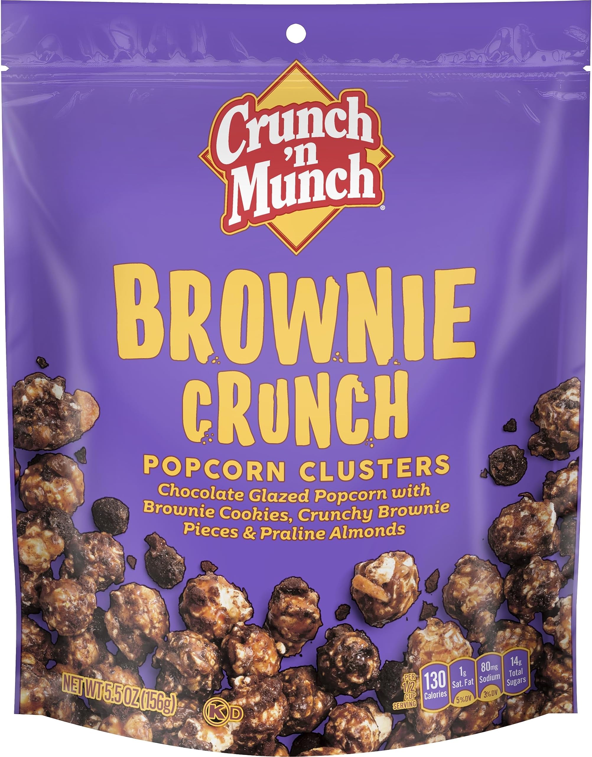 CRUNCH 'N MUNCH Brownie Crunch Flavored Popcorn, 5.5 oz.