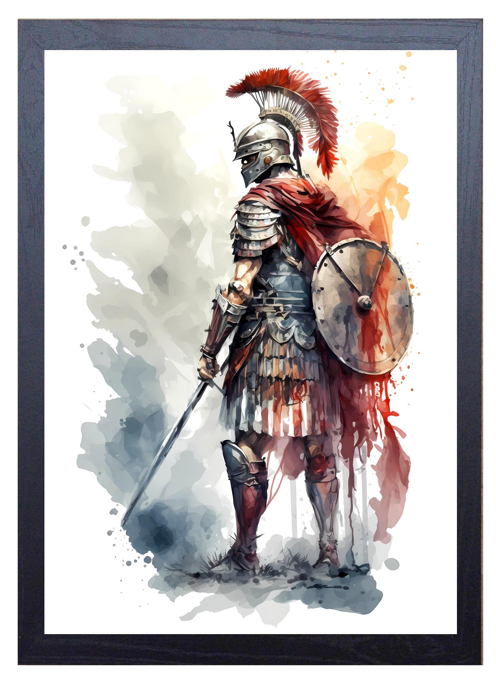 Beauitiful vivid fine art print of a Roman Centurion painting (picture 2) Print size 29.7cm x 21cm