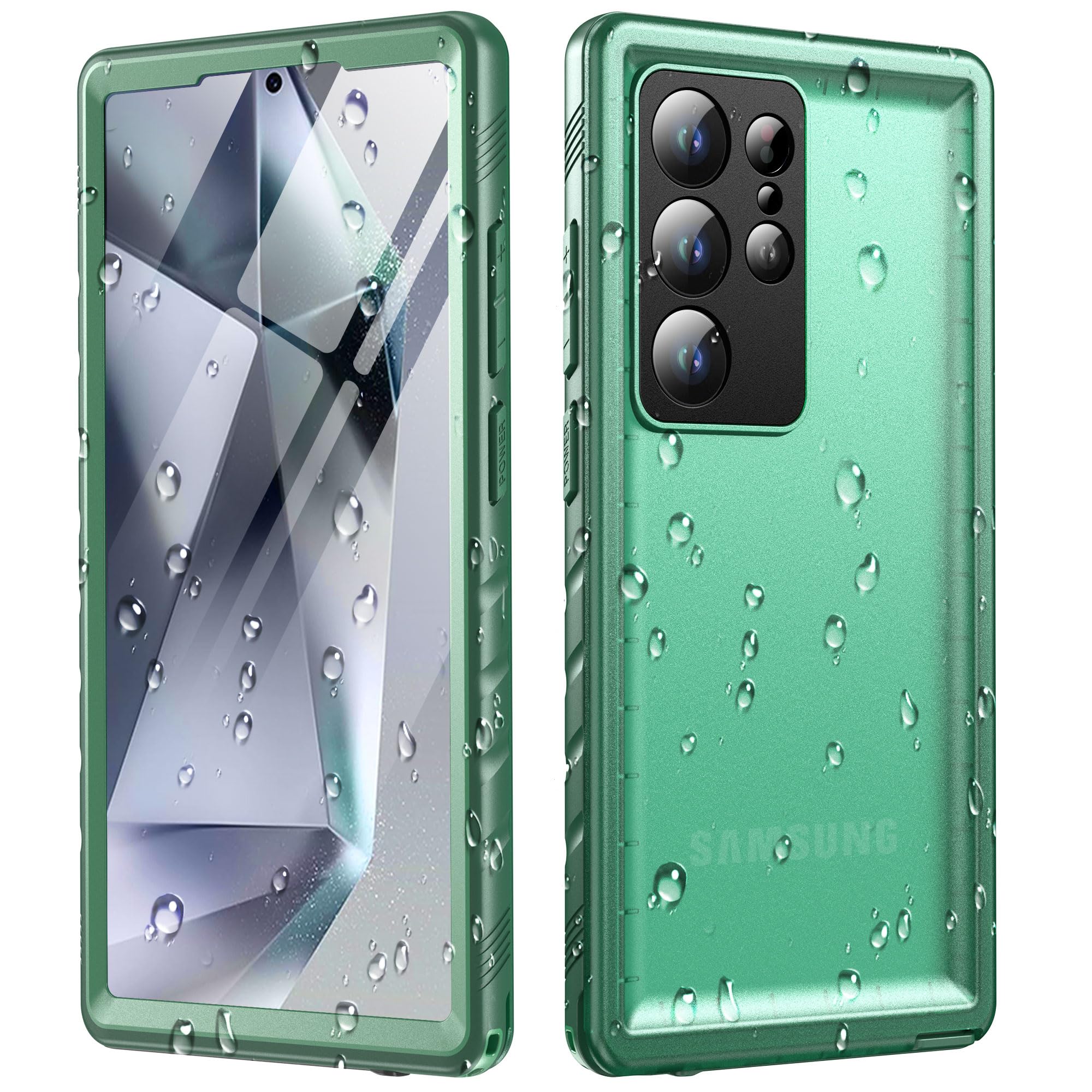 Cozycase TOP Militärschutz für Samsung Galaxy wasserdichte 360 Grad Hülle - 2m Sturzfest Panzerhülle Outdoor Case