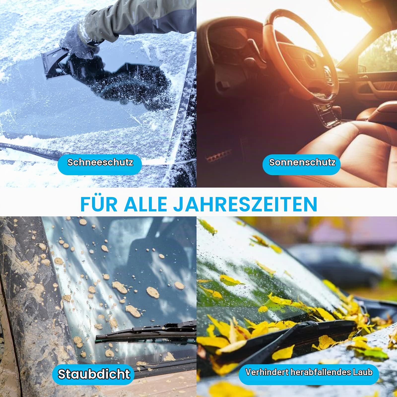 Frontscheibenabdeckung für FIAT Ducato Wohnmobil Sonnenschutz Abdeckung