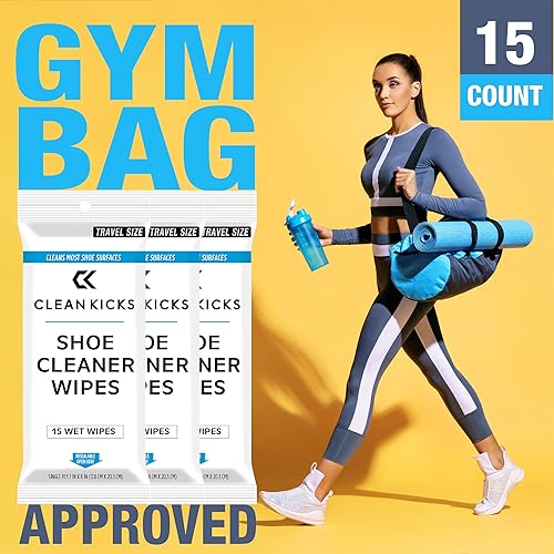 Miniatura 10 de Toallitas limpiadoras de zapatos, elimina rozaduras y acumulación de suciedad, 30 unidades, Azul