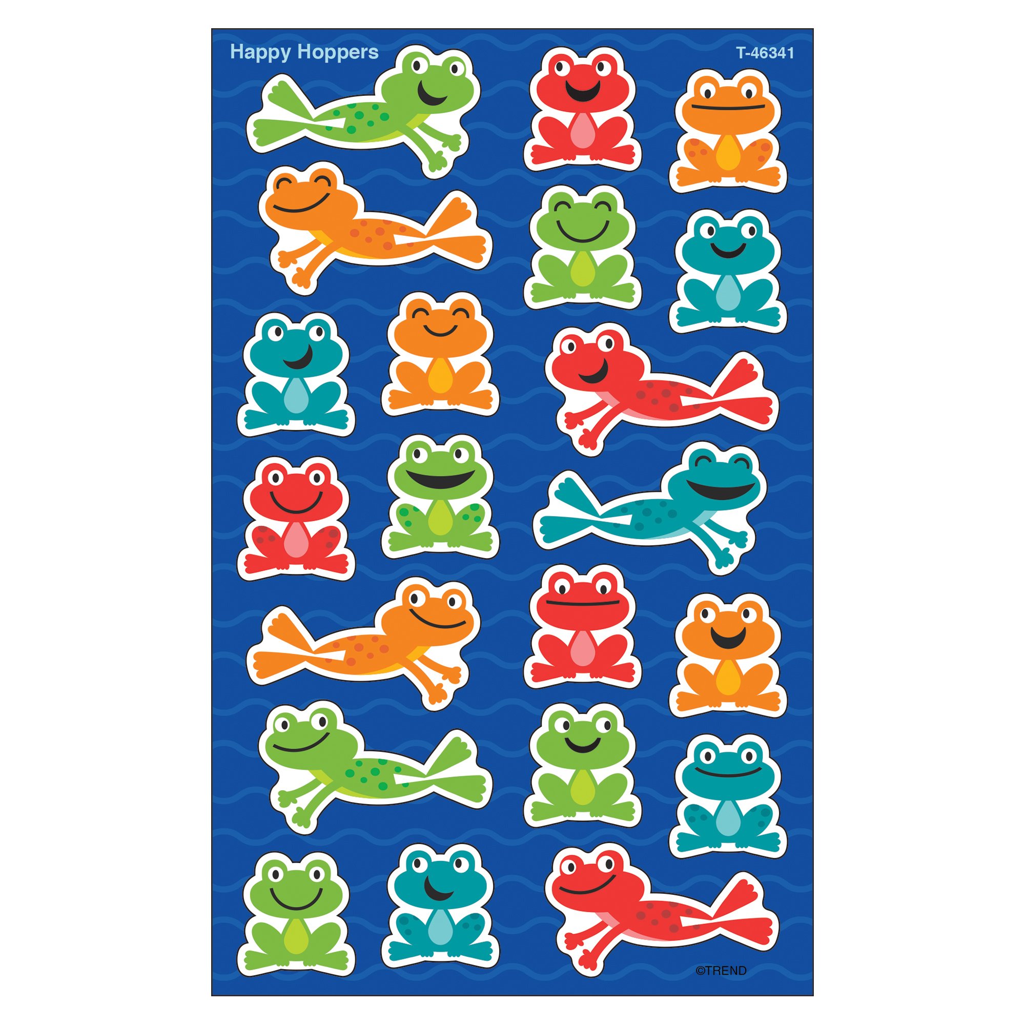 Trend Enterprises Happy Hoppers Aufkleber – 800 Bunte Frosch-Sticker, 1,1 Cm Durchmesser